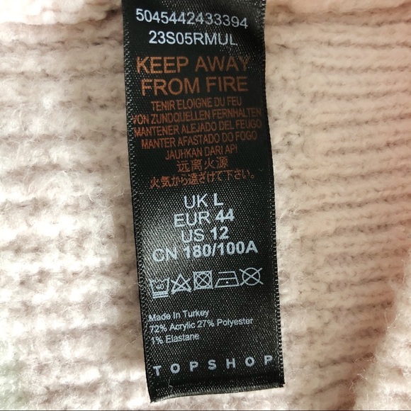 Topshop Striped Colorblock Chunky Sweater - Picture 9 of 12